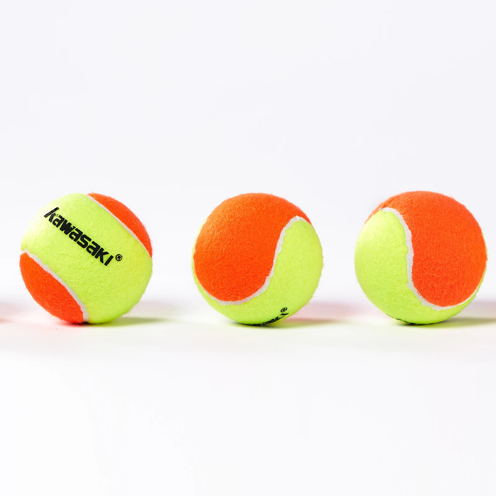 Kawasaki-pelota de tenis de playa, pelota de entrenamiento, práctica de tenis, duradera, resistente, paquete de 12 unidades