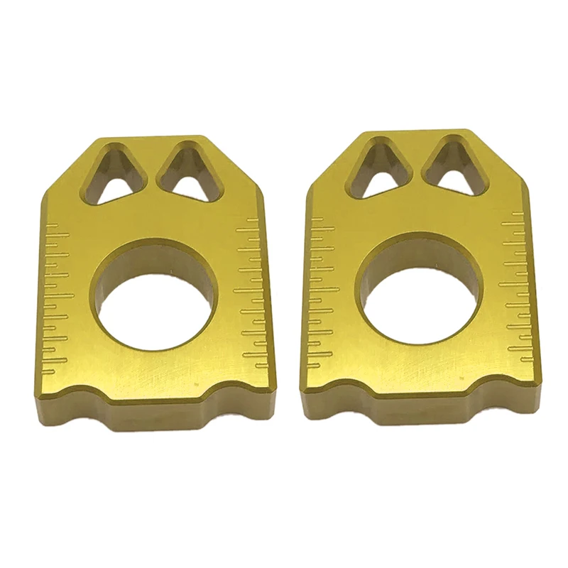 Motorcycle CNC Rear Chain Adjuster Axle Block for DRZ400SM DRZ 400SM DRZ 400 SM 2004-2015 Golden