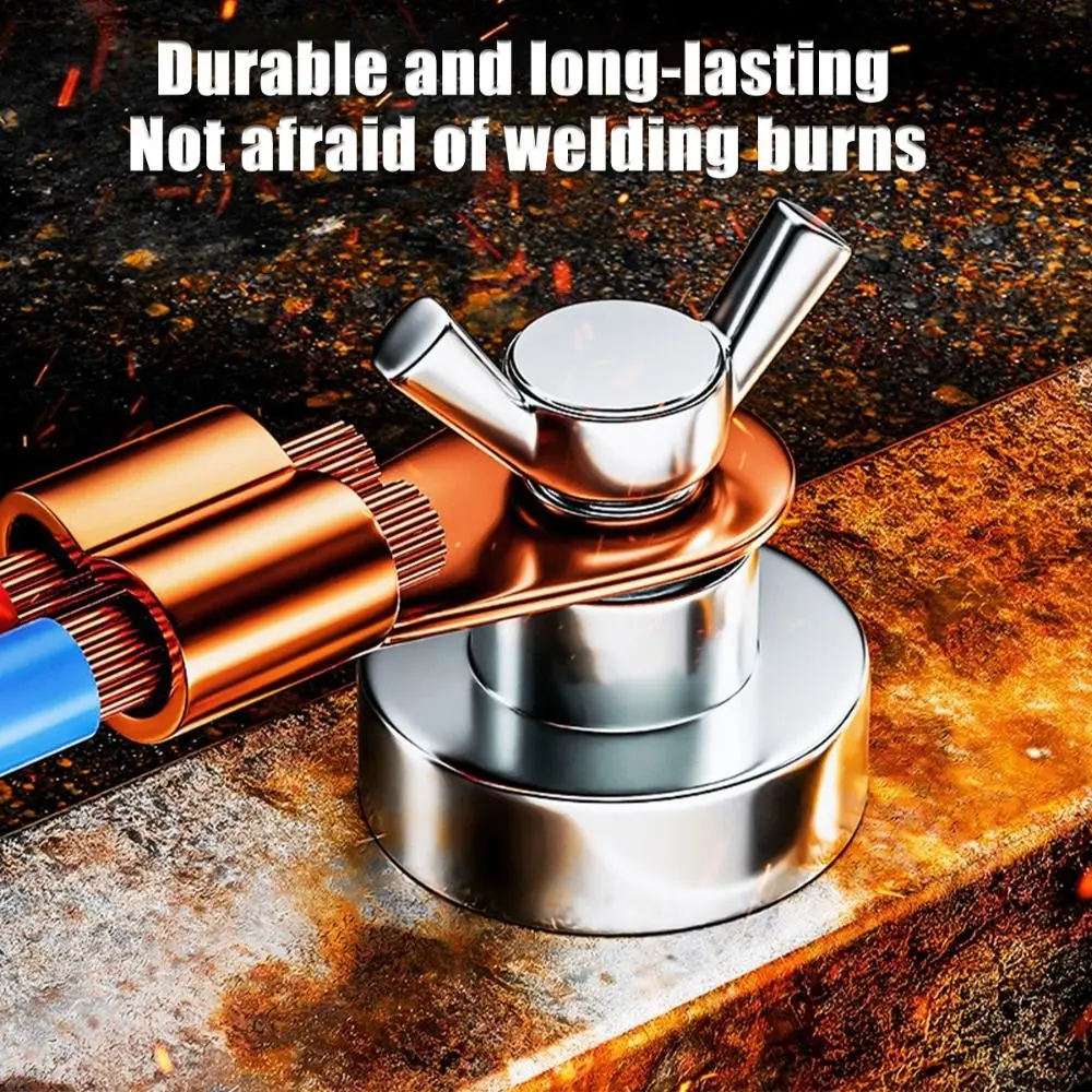 

Powerful Magnetism Welding Ground Magnet 500A Accessories Welding Clamps Copper Electrode Single Head Welding Welding Support