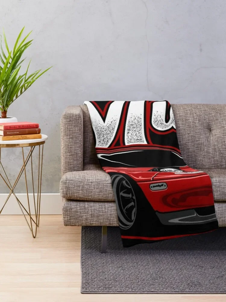 Miata MX-5 NA Red Throw Blanket Camping Blankets For Bed Luxury Throw Blankets