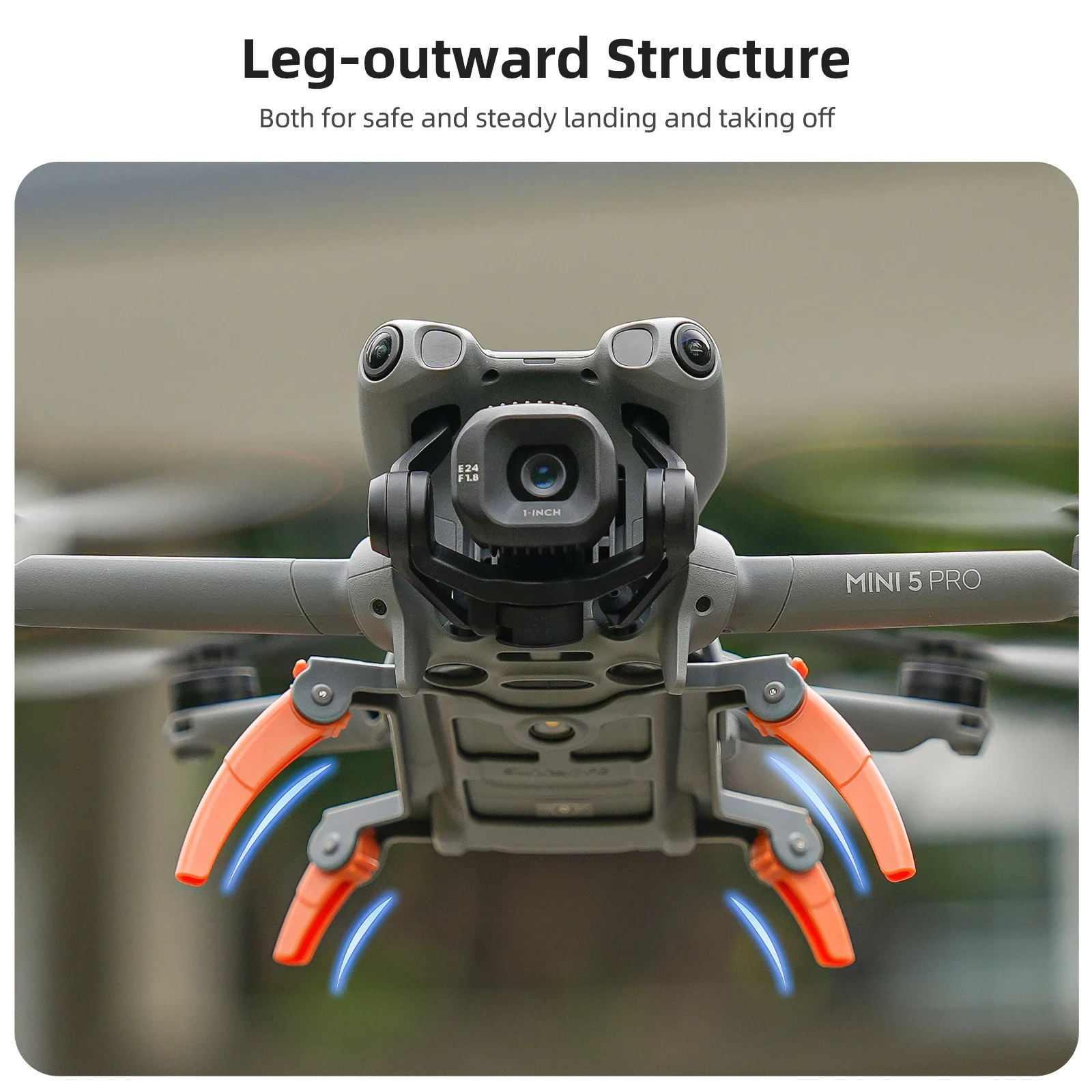 Landing Gear for DJI Mini 5 Pro Drone Foldable Lightweight Height Extended Leg Protector for Mini 5 Pro Quick Release Accessory