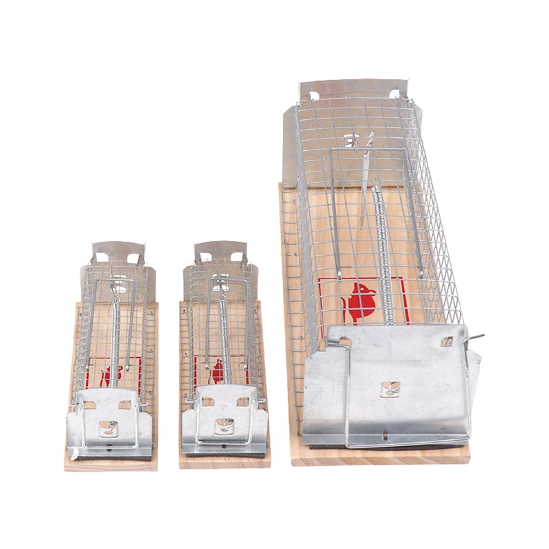 1Set Indoor And Outdoor Rats Trap Rats Cage Pout Rat Smart Reusable Self-locking Mousetrap Prevent Home From Mice Damage Cage