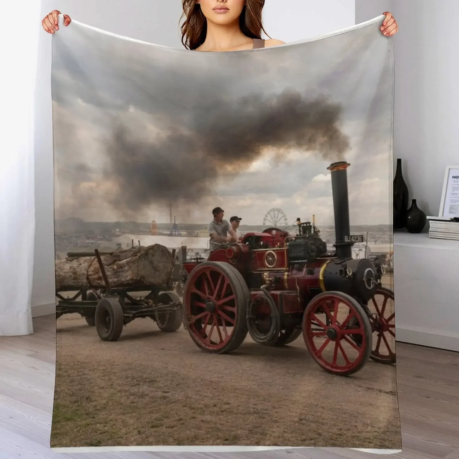 Garrett Power Throw Blanket Cozy Home Blanket Gift for Christmas Holiday