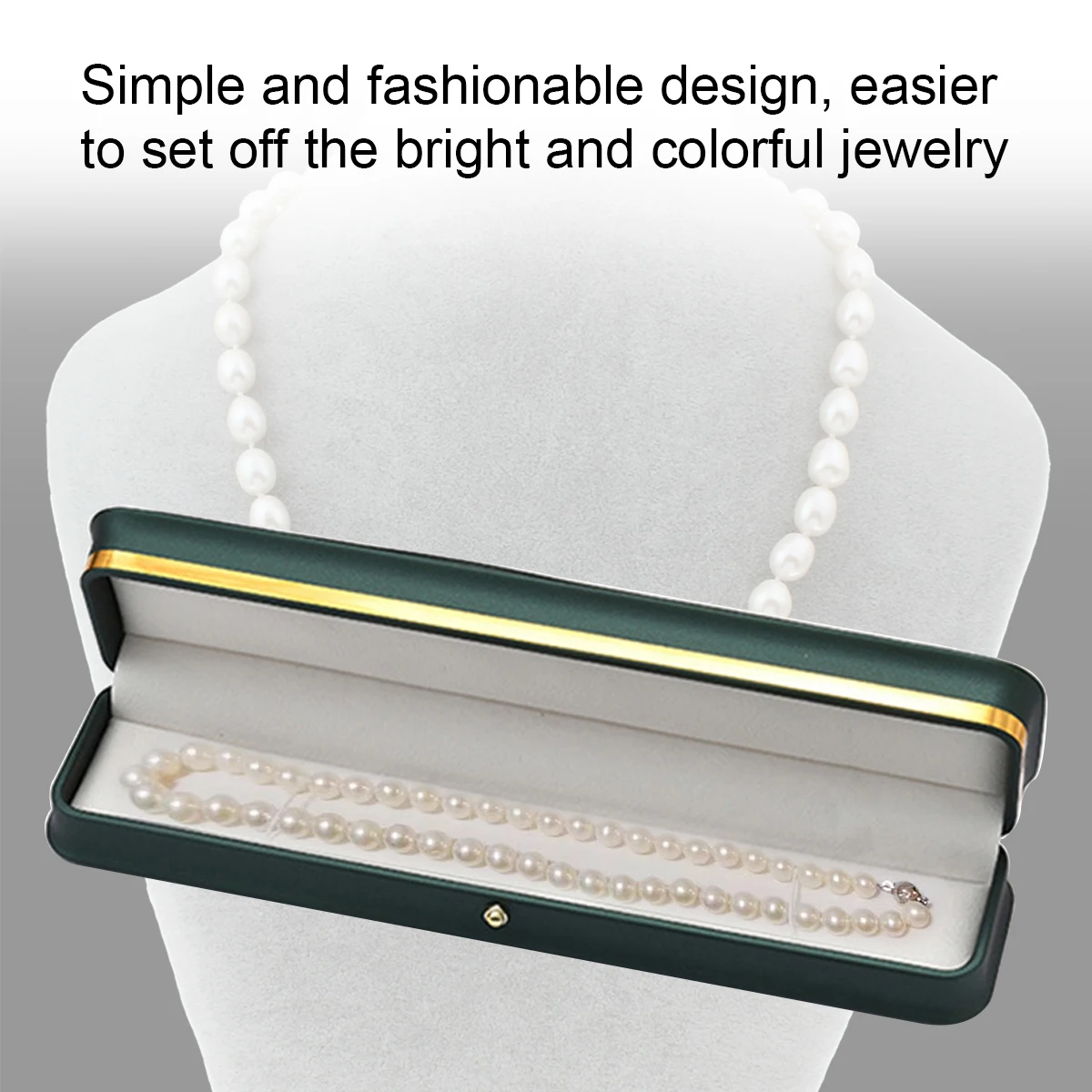 High-grade Golden Edge Jewelry Boxes Jewelry Boxes Gift Packaging Necklace Pearl Boxes