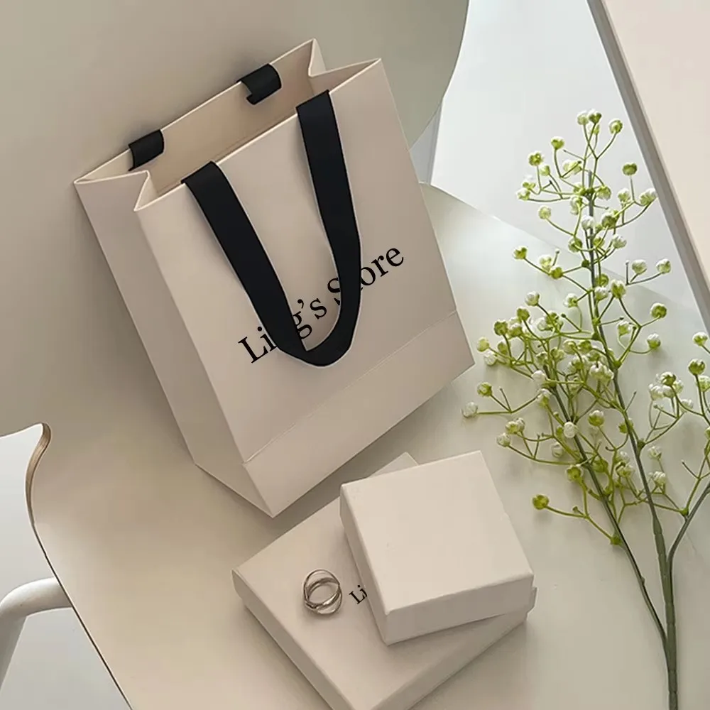 

Персонализированный логотип, белая и черная ручка для ювелирных изделий, бумажная сумка-тоут, свадебные сувениры, подарочная упаковка «сделай сам», органайзер, дорожная сумка на заказ