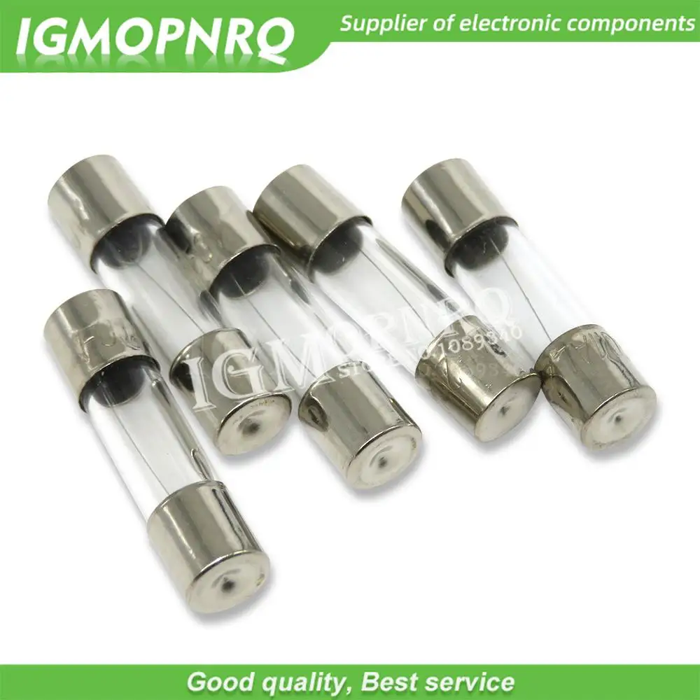 10PCS 5x20 Glass fuse tube 250V 0.1A ~ 25A 5*20 high quality fuse 5*20 0.2A 0.25A 0.3A 1A 1.25A 2A 2.5A 3A 3.15A 4A 5A 6A 6.3A