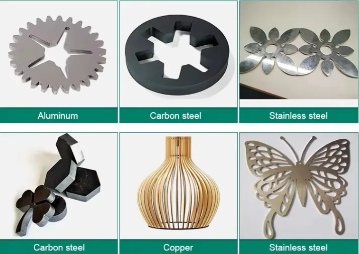 Cheap 1000 Watts High Precision Wuhan Laser Cutting Metal Shapes Hine