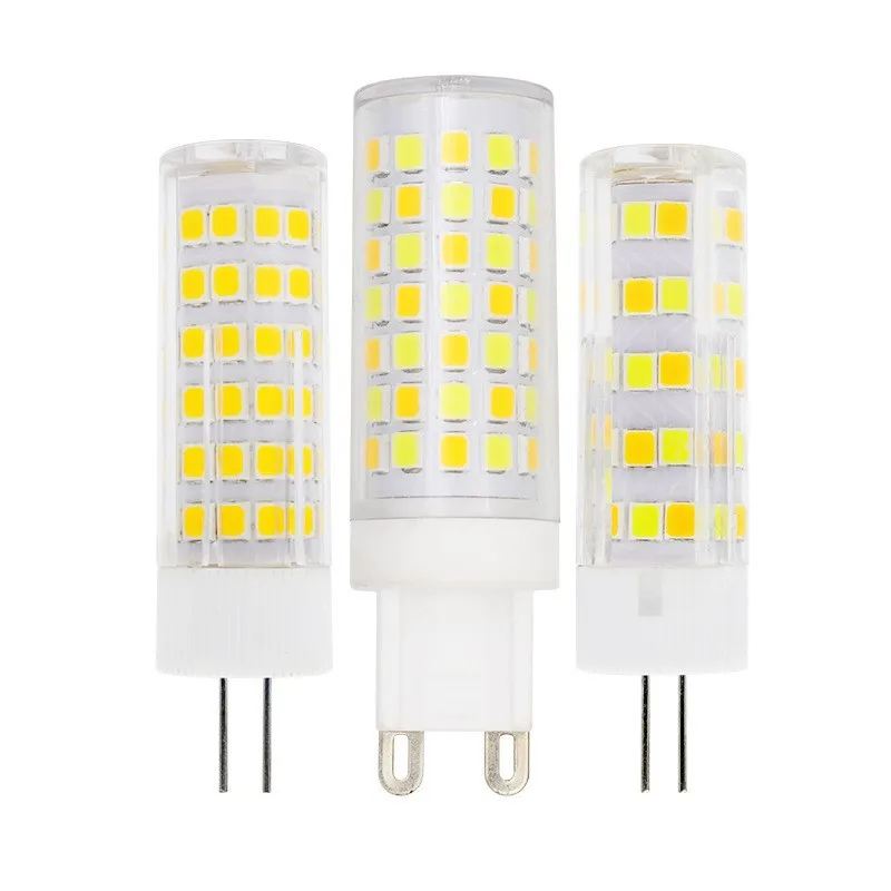 5pcs 220V 110V LED Double Color LED CCT Bulb Warm White+White 3000K 4000K 6000K G4 G9 E14 5W 7W 9W 10w 12W  Droplight Chandelier