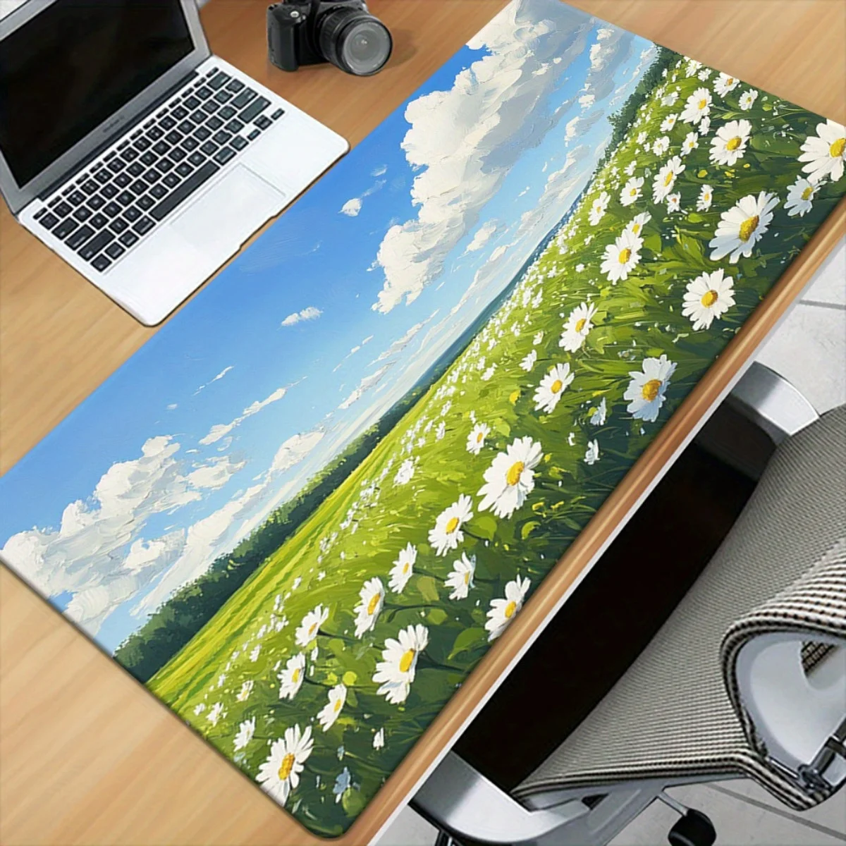 1 шт. Коврик для мыши и настольный коврик XXL с принтом Green Grassland HD — многофункциональное нескользящее резиновое основание, гладкая поверхность для игр, офиса