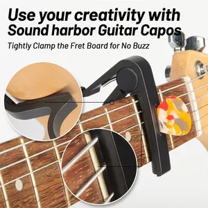 Guitar Capo Capo Adjustment Clip, excellent metal picks, for acoustics, electrical, bass, ukulele with 4 picks 12 MAIN SALES CAPOTRASTH FOR GUITAR - №10