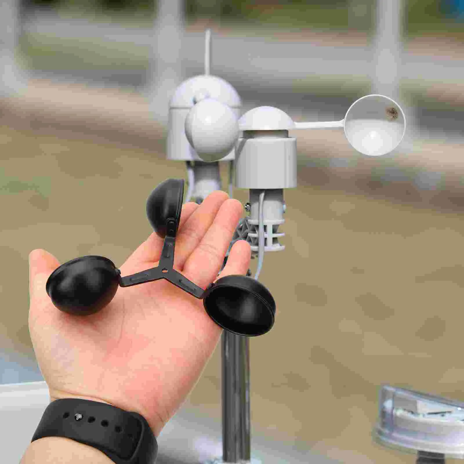 Specialty Tools Measuring Wind Cup Meter Professional Anemometer Wireless Measurement 3-Cup Flow Metal Weather station