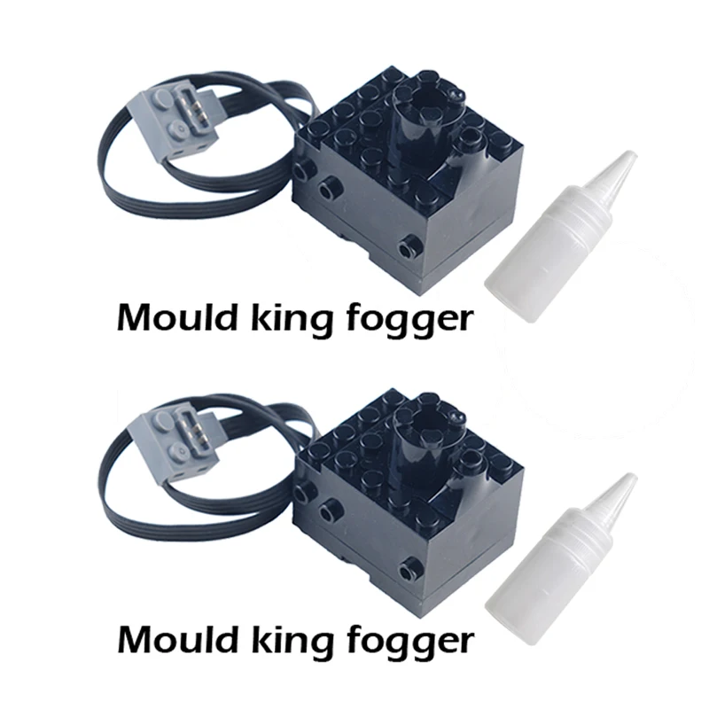 Technische spray rook Motor Sproeier Bakstenen Mold King Fogger voor Legoeds Bouwstenen MOC Trein Auto-onderdelen Motormodel