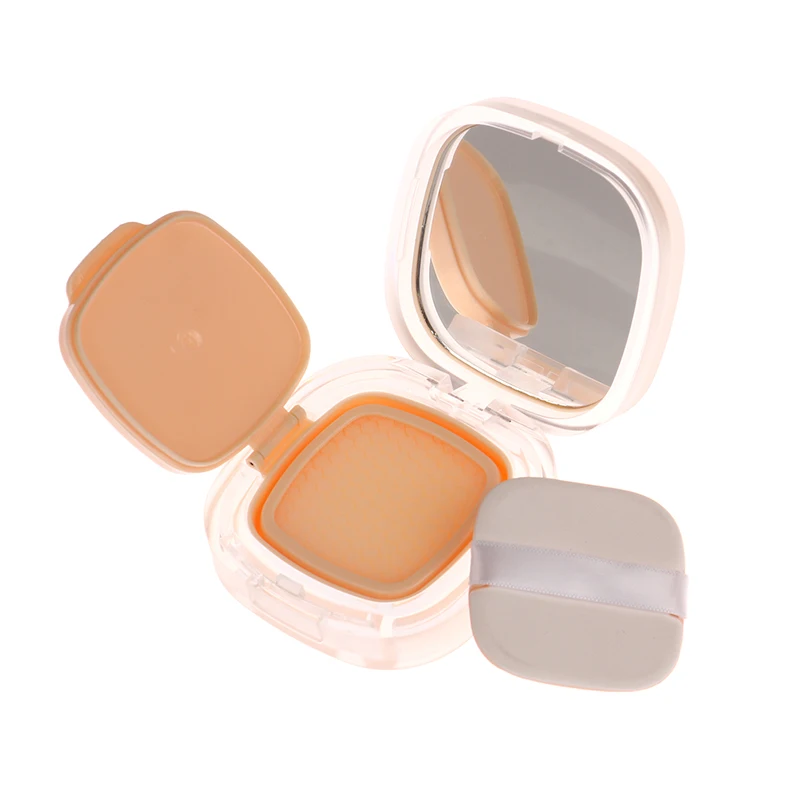 Air Cushion Foundation DIY Box 1Pc Empty Puff Box Portable Mirror for Bb Cream Cosmetic Makeup Case Container with Powder Sponge