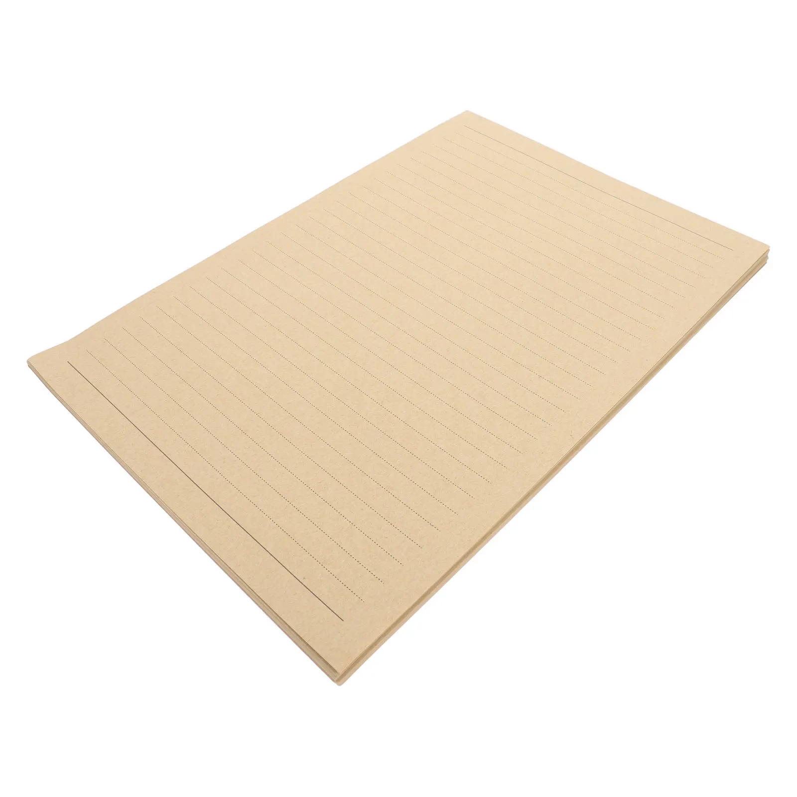 

50 Sheets Kraft Vintage Lined Letter Paper for Stationery Writing Letters Valentine's Day Thank You Notes Wedding Anniversary