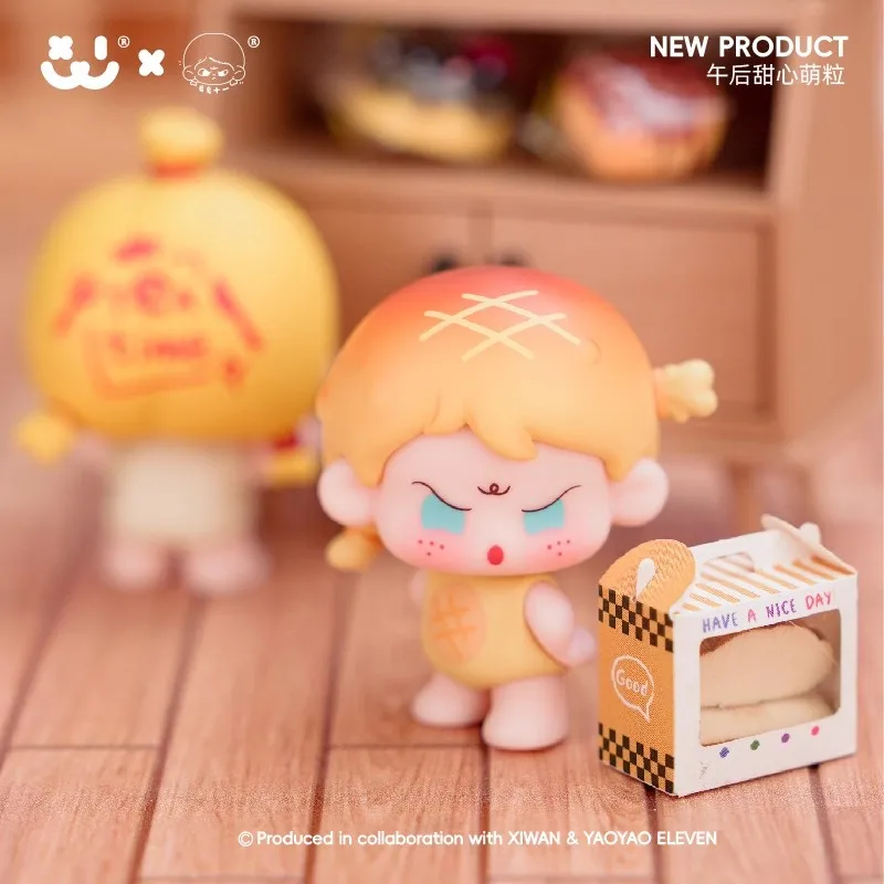 AMLLS Yaoyao Eleven Xiao E Tea Time Series Мини-сумка с фасолью Симпатичная фигурка Модель Настольный декор Коллекционная кукла для подарка ребенку