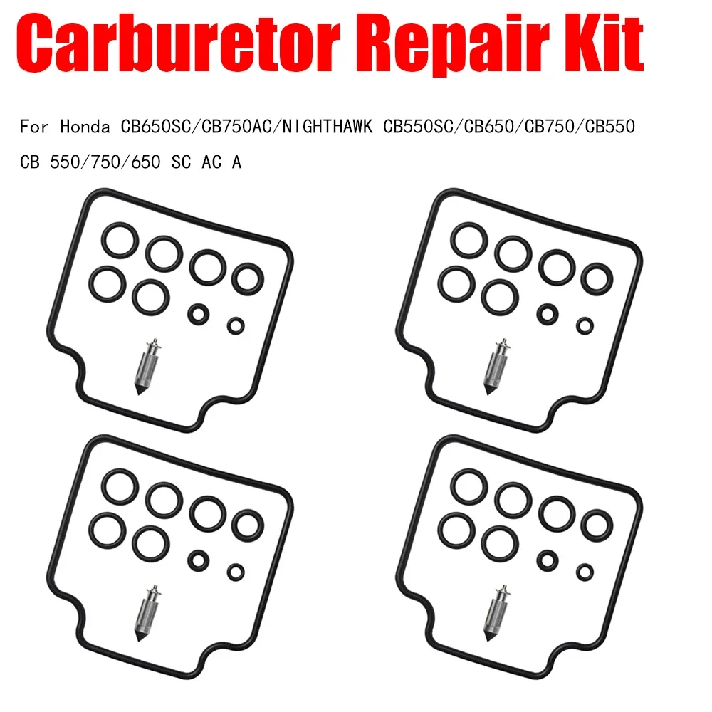 4 SET Carburetor Repair Kit For Honda CB650SC/CB750AC/NIGHTHAWK CB550SC/CB650/CB750/CB550/CB 550/750/650 SC AC A