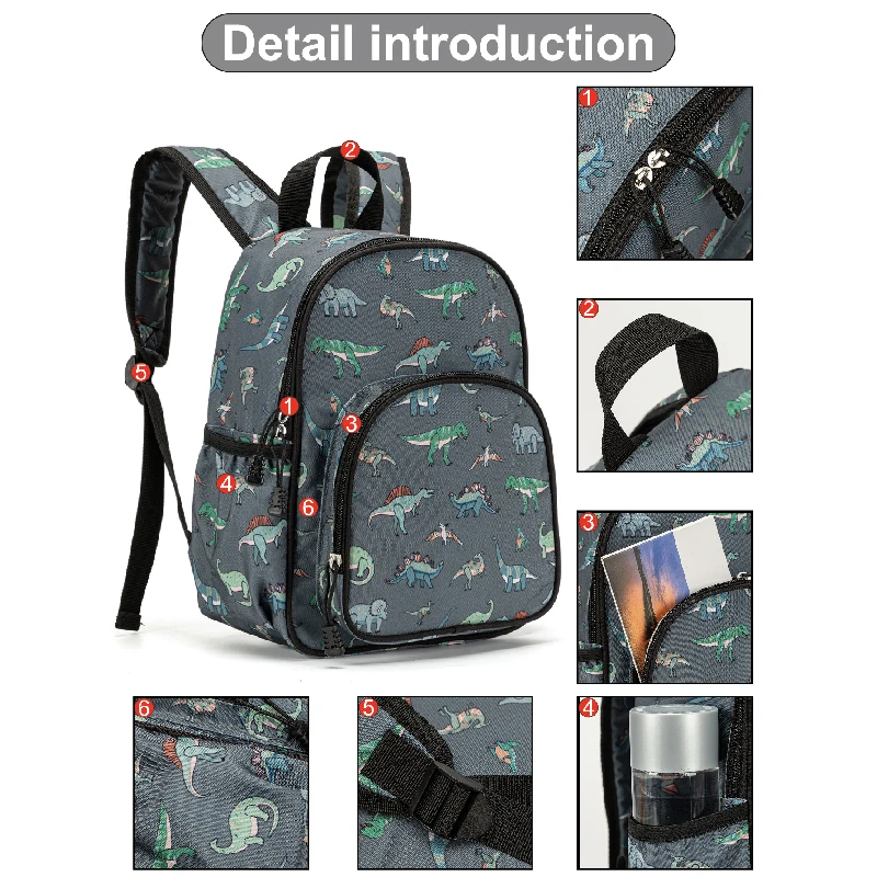 32CM children's minimalist and fashionable backpack, Oxford cloth backpack for elementary school students, boys and girls