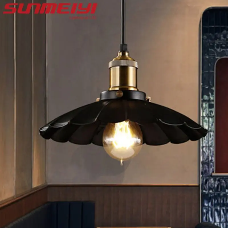 

Vintage Pendant Light Loft Retro Chandelier Pendant Lamp E27 Base Industrial Hanging Light Edison Home Lighting for Living Room