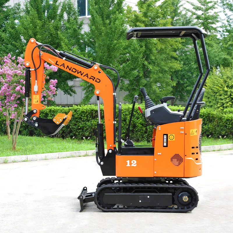 Made In China CE EPA High Quality Small Digger 1000 KG Agricultural Diesel Power Bagger 1.2 Ton Euro 5 Mini Excavator Customized