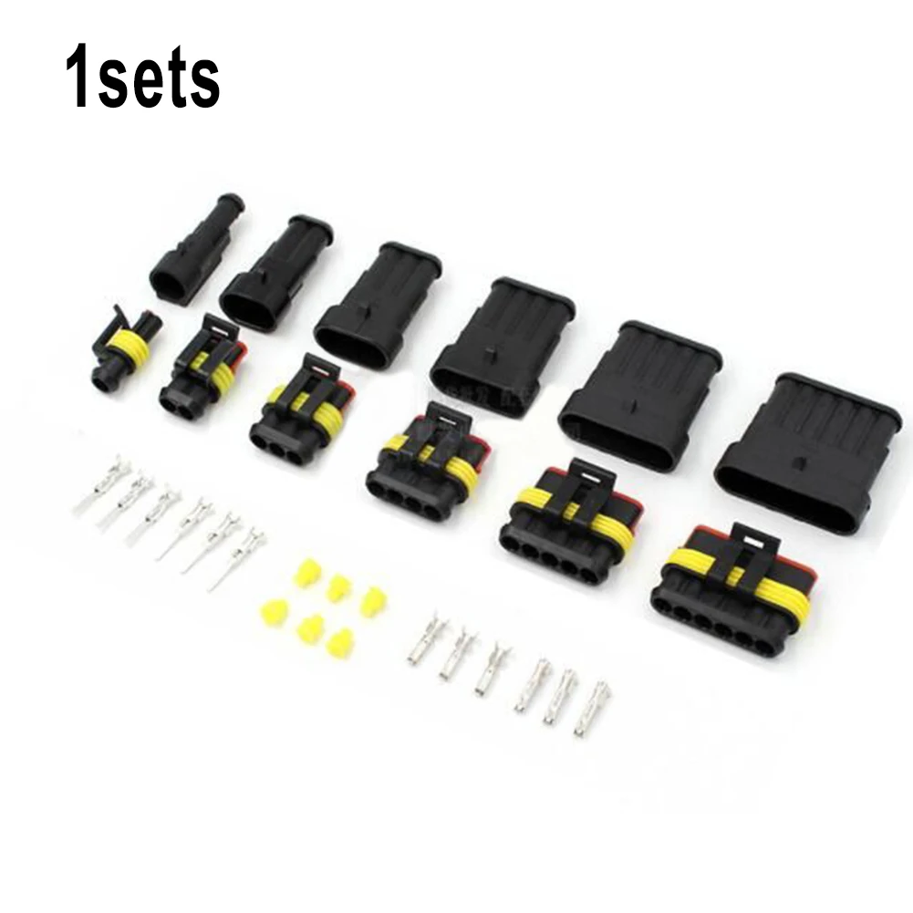 Waterproof Connector Plug Connectors 1/2/3/4/5/6 Pin 12A 600V Accessories Automobile Car Boat Kit Crimping Installation