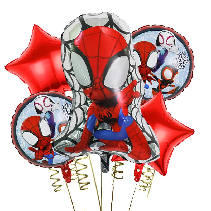 5 pezzi Disney cartoon Spiderman Iron Man Palloncino in pellicola di alluminio Capitan America Decorazione festa di compleanno per bambini Palloncino Baby Shower