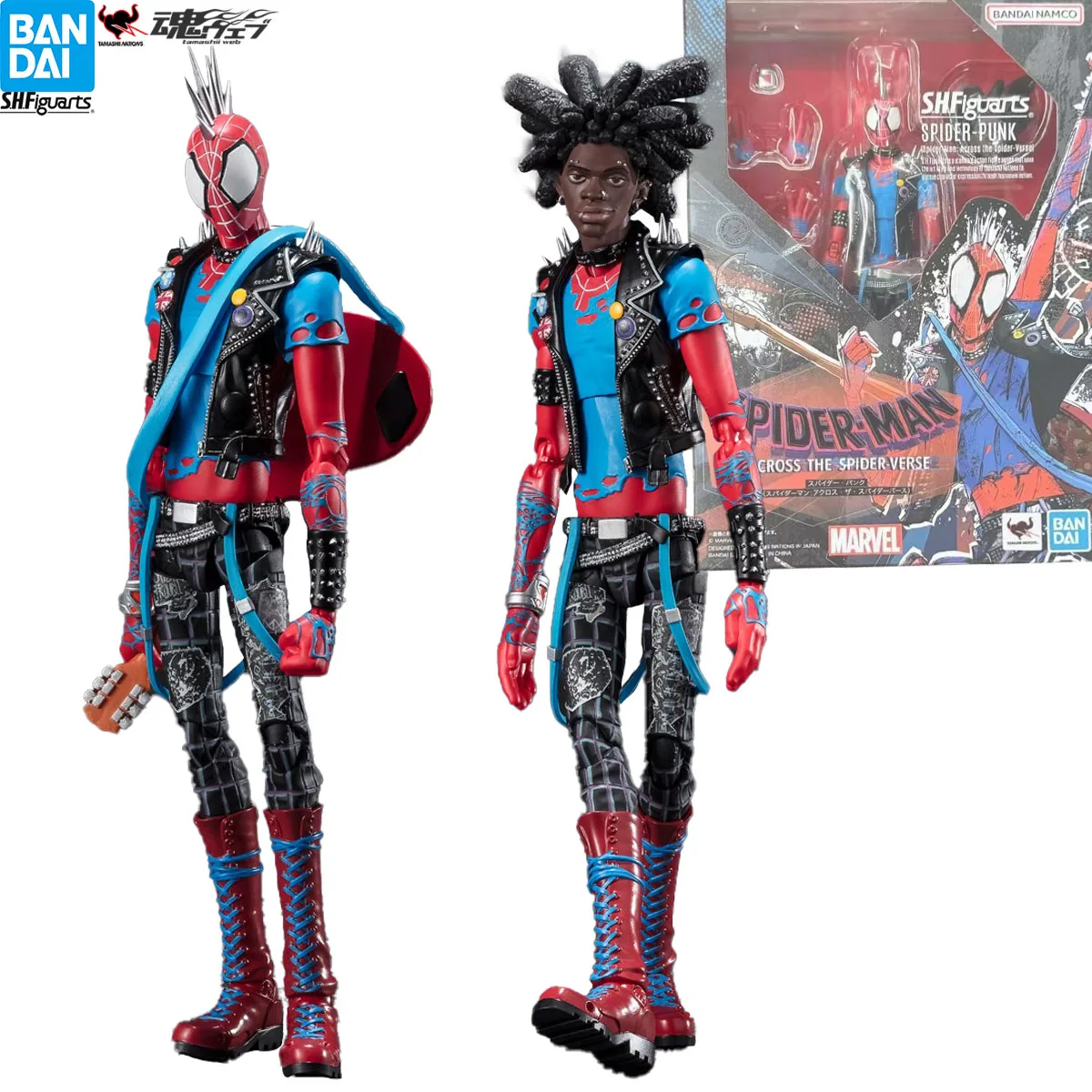 In Stock BANDAI SPIRITS S.H.Figuarts SPIDER-MAN ACROSS SPIDER-VERSE PART SPIDER-PUNK Anime Figure Action Figure Model Decoration