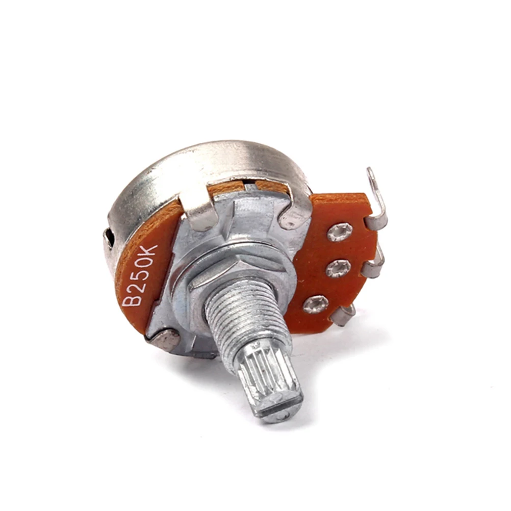 

B250k Guitar Potentiometer Split Shaft Coarse Knurled Audio Volume Tone Control Electric Guitar Replacement Upgrade