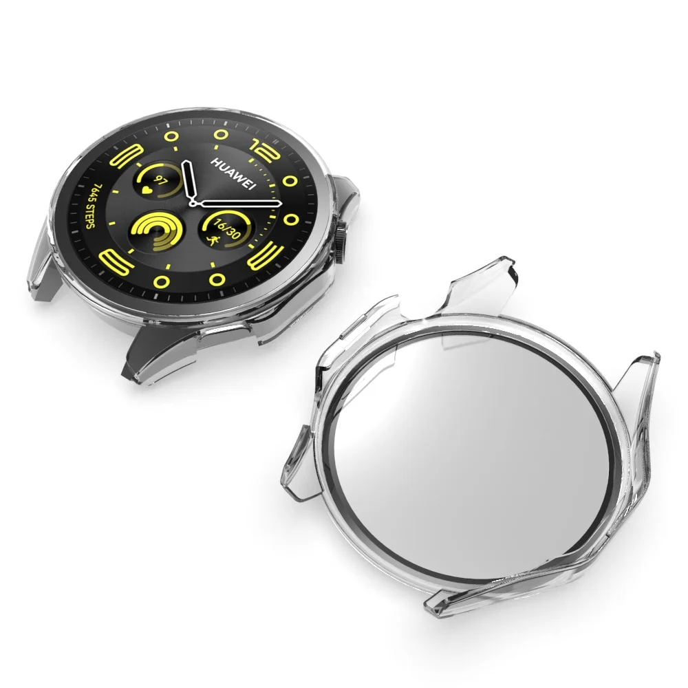 เคสฟิล์มกระจกกันรอยขอบแข็งสำหรับ Huawei Watch 4 Pro 48มม. GT 4/3 46มม. GT4 41มม. GT3 42มม.