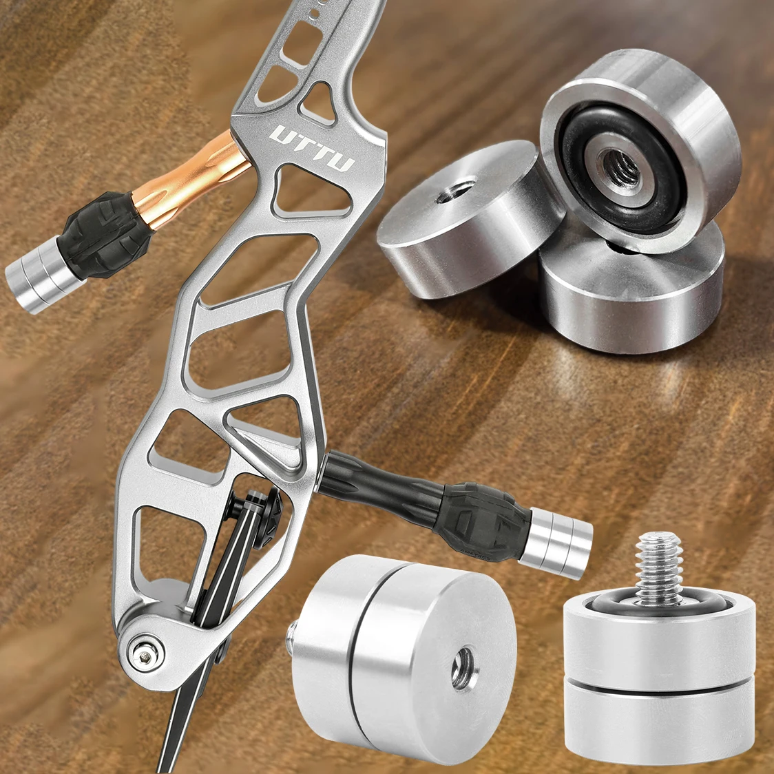 

Archery Stabilizer Counterweight Shock Absorber Stainless Steel Balance Rod Damping Weight Reduce Vibration Bow Shooting Hunting