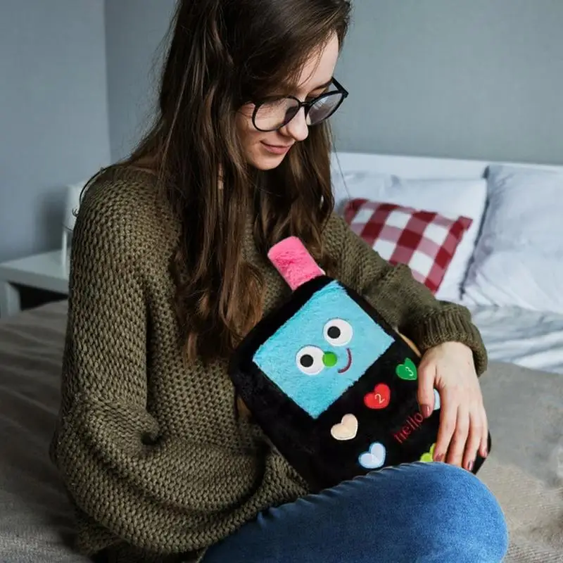 Plüsch Handy Spielzeug Handwärmer Spielzeug Puppe Reisekissen Handmuffs Bequemer Handwärmer für Winter Wohnzimmer Komfort