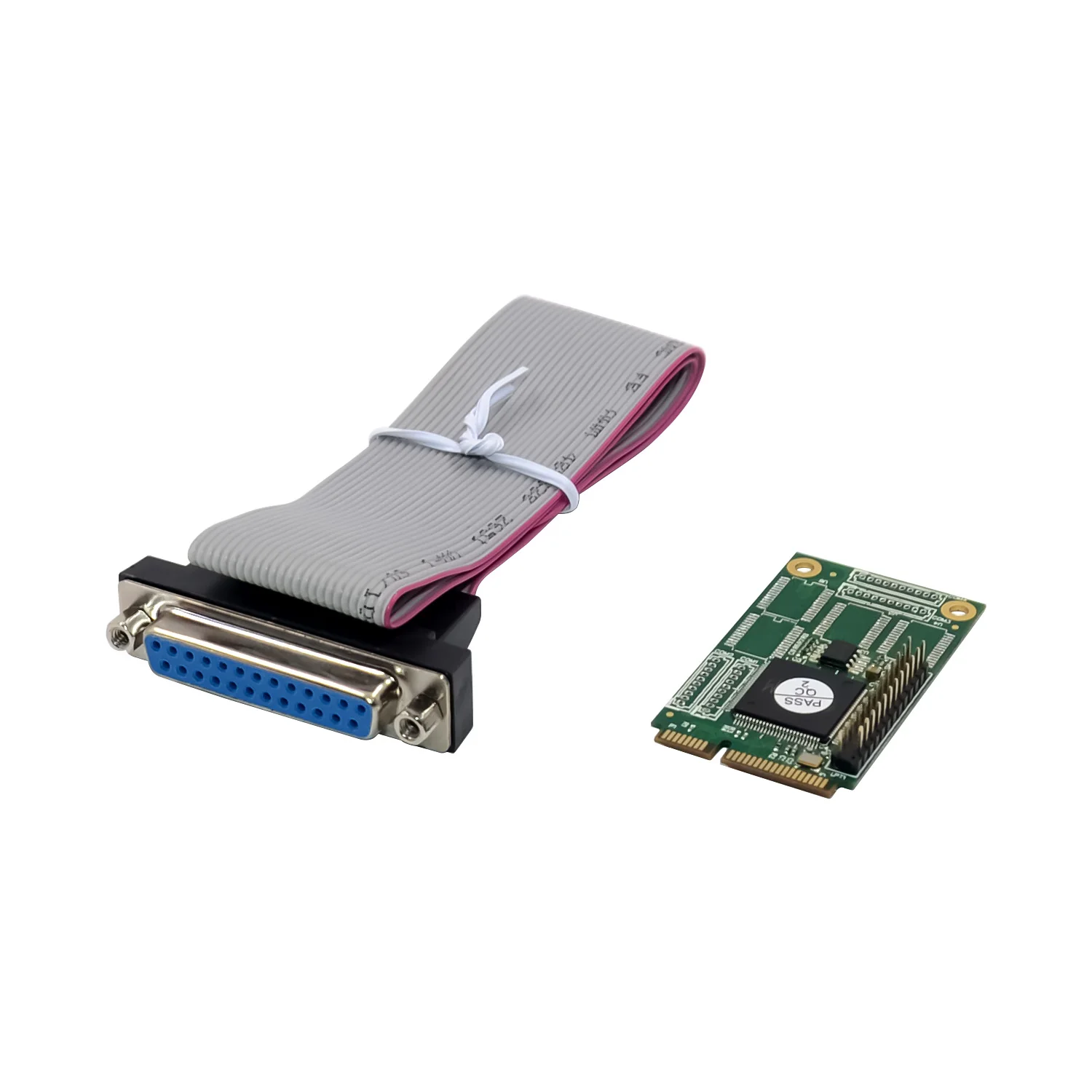 

Mini PCIE to Parallel 1p Interface WCH384L chip MINI PCI-E lpt DB25 Converter card expansion to mpcie 384 chip