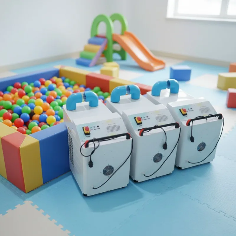 Large ocean ball cleaning machine for indoor playground