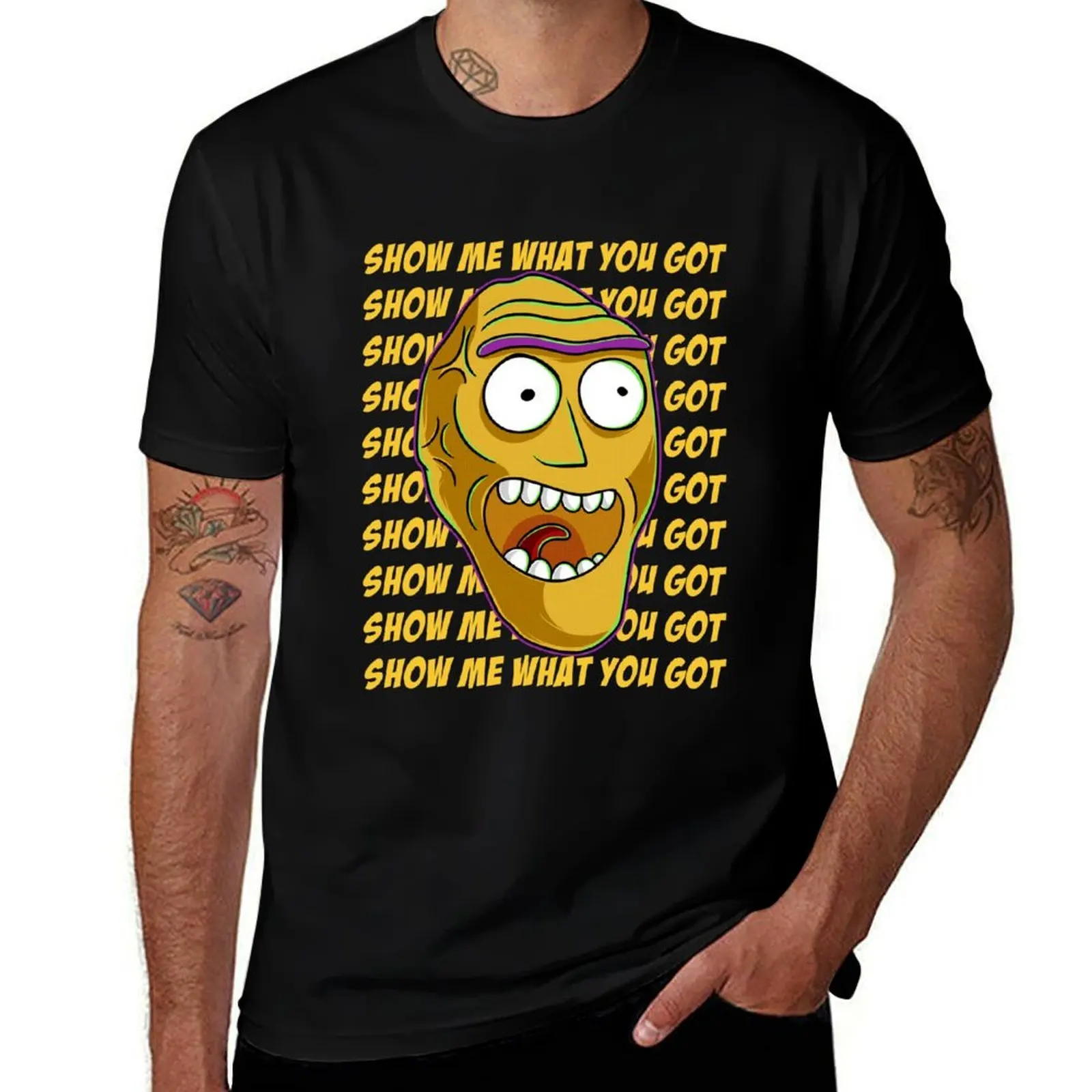 

Show me what you got T-Shirt t shirt man plain man t shirt summer printed t shirts for man T-shirt