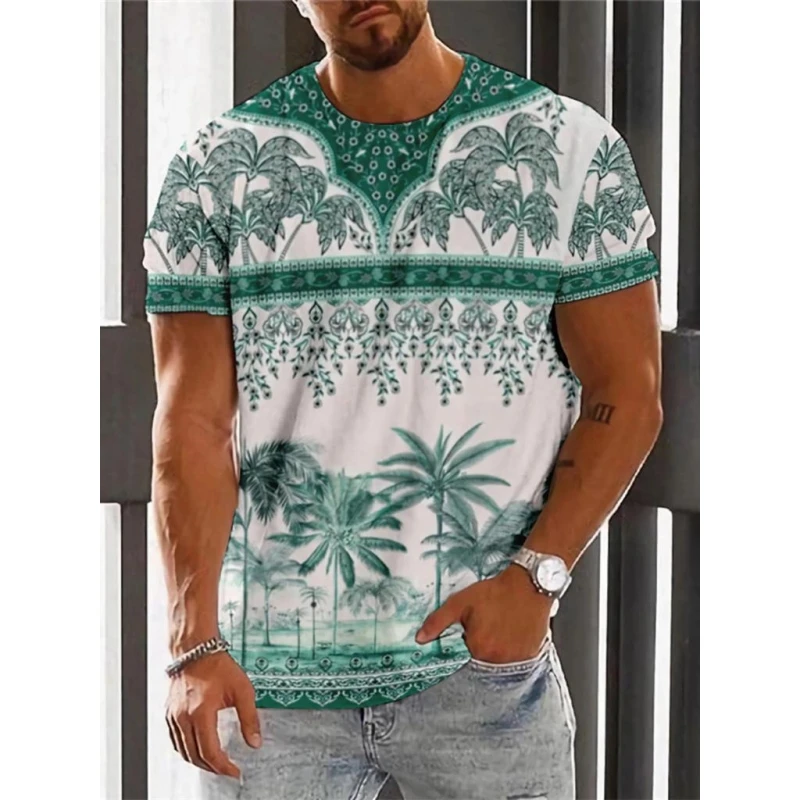 Vintage Ethnic Graphics T Shirts Summer Fashion Short Sleeve 3D Printed Mens T-shirts Casual Streetwear Oversized Breathable Tee view 5