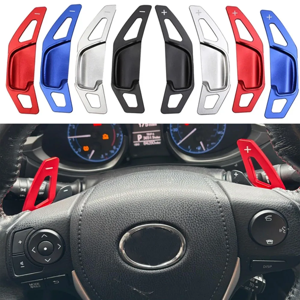 

Лопатка переключения передач для Toyota RAV4 Aygo Fortuner Camry XV50 Corolla 11 MarkX Zelas TRD, автомобильный руль DSG, удлинитель переключения передач, 2 шт.