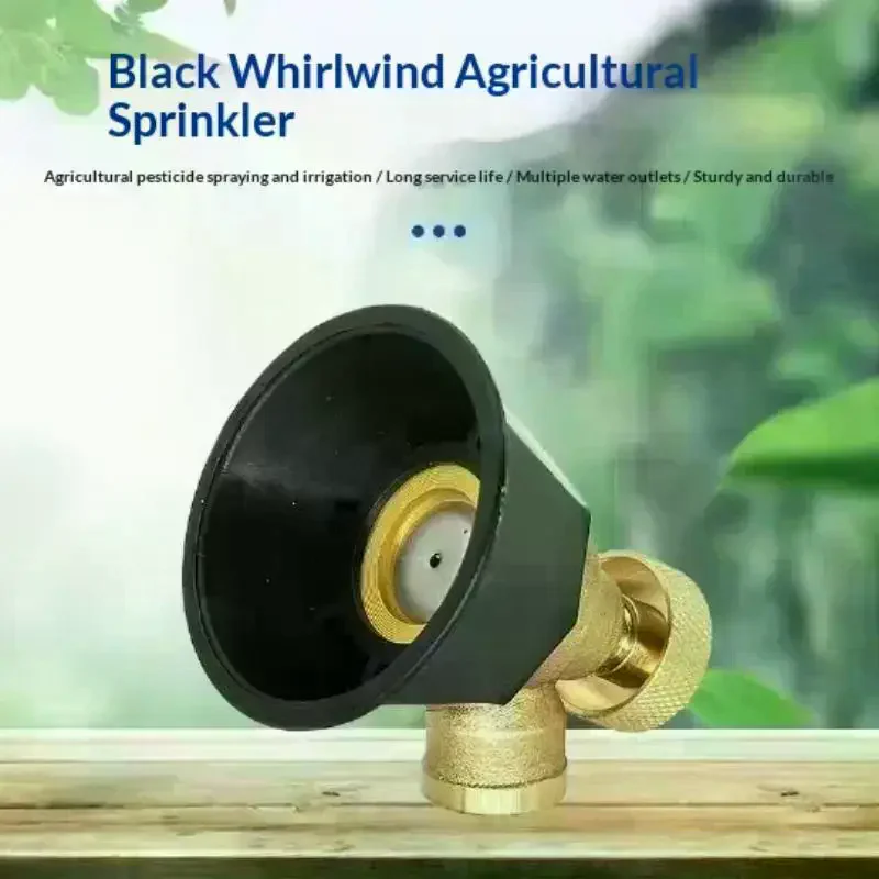 1Pcs Windproof Sprayer Agricultural Adjustable Black Twister Air Vortex High Pressure Nozzle For Biocide Atomization Spray