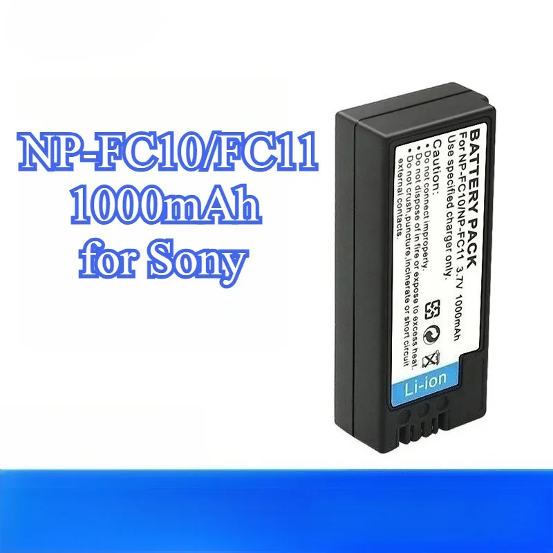 1000 mAh Ersatzakku für Sony NP-FC10 FC11, kompatibel mit Cyber-shot DSC-P3 P5 P7 P8 P9 P10 P12 P12S P20 P30