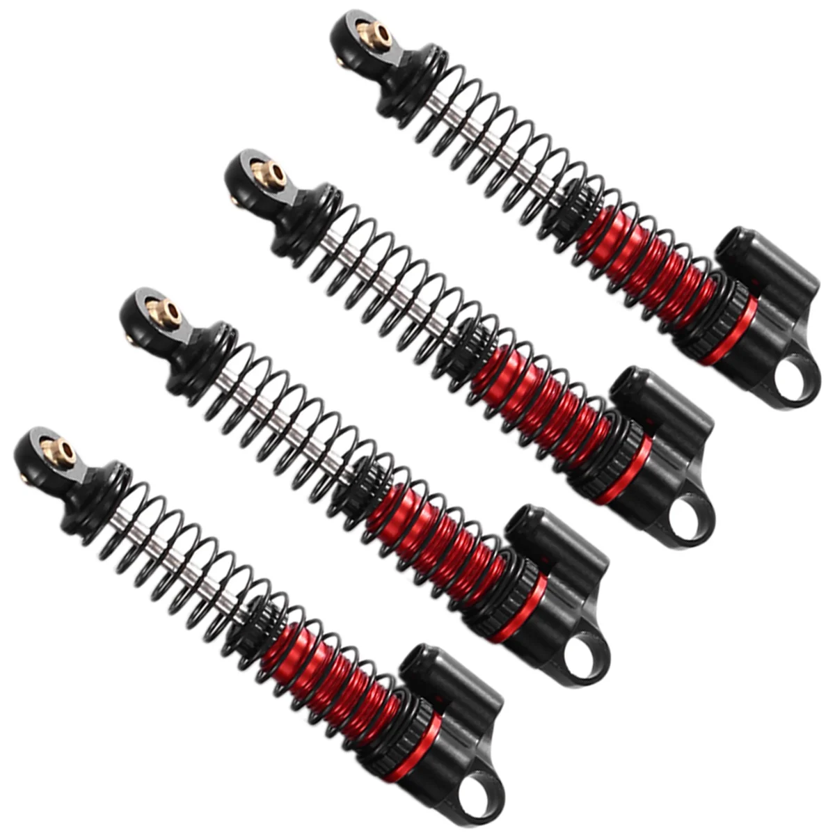 Metal Oil Shock Damper para RC Crawler, Peças de atualização do carro, preto, Axial SCX24, AX24, 1: 24,53mm, 4pcs