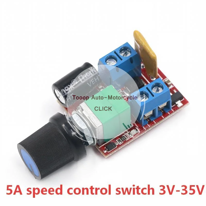 PWM DC Motor Speed Controller with Adjustable Knob Stable Performance Easy Installation for Electric Tool DIY Modification