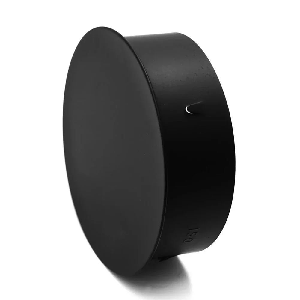 Cubierta de orificio para chimenea, cubierta de tubo de estufa, cubierta de chimenea de 50-200MM, cubierta de tubo de estufa negra de acero inoxidable, piezas de calefacción