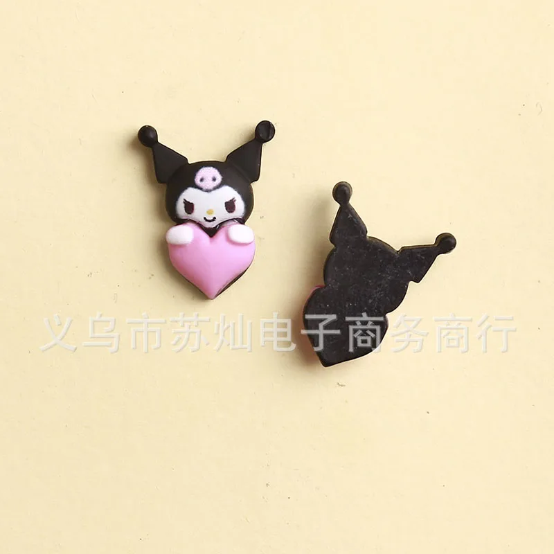 My Melody Nail Tips Charms pour filles, Sanurgente Kuromi, Kawaii, Ornement, Fait main, Anime Cartoon, Accessoire, Cadeau mignon, DIY, 10 PCs, 20PCs