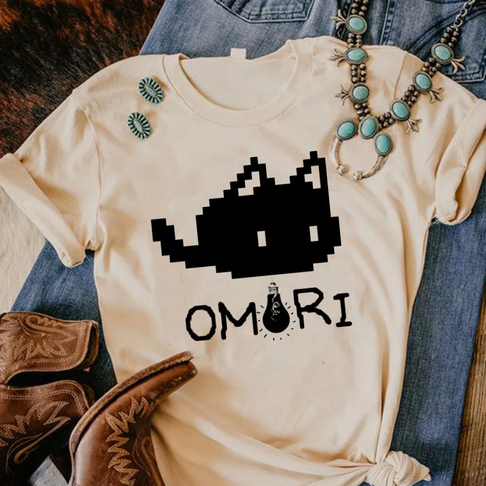 

Omori tshirt women Y2K Japanese comic t-shirts girl manga Japanese anime clothing