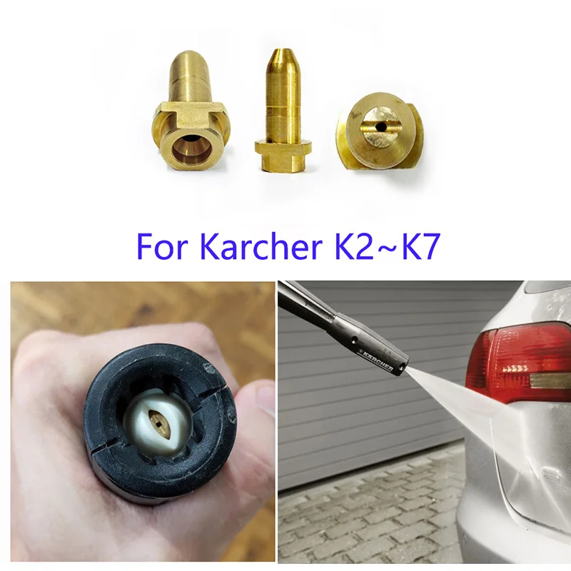 ROUE adaptateur en laiton, buse de remplacement pour Karcher K1 K2 K3 K4 K5 K6 K7 Gun karcher nettoyeur haute pression jet nozzle accessoire voiture