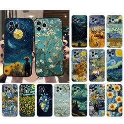 Van Gogh Starry Night Phone Case For iphone 17 Pro Max Air 16 15 14 13 Pro Max 15 16 Pro 15Plus