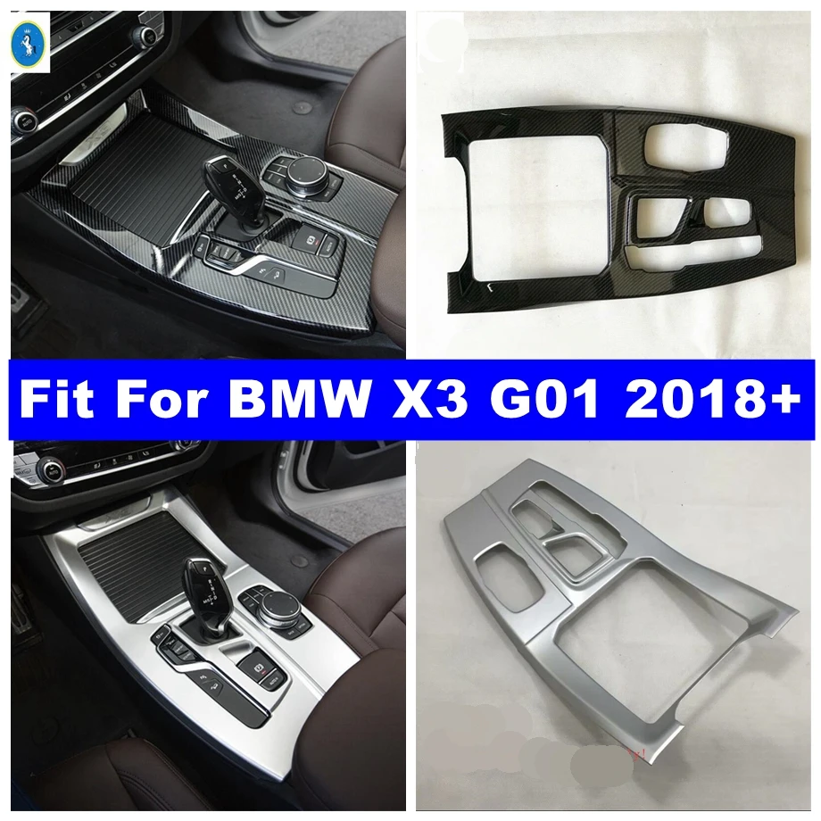 

Center Control Gear Shift Box Control Panel Cover Trim For BMW X3 G01 2018 - 2023 Matte / Carbon Fiber Accessories Car Styling