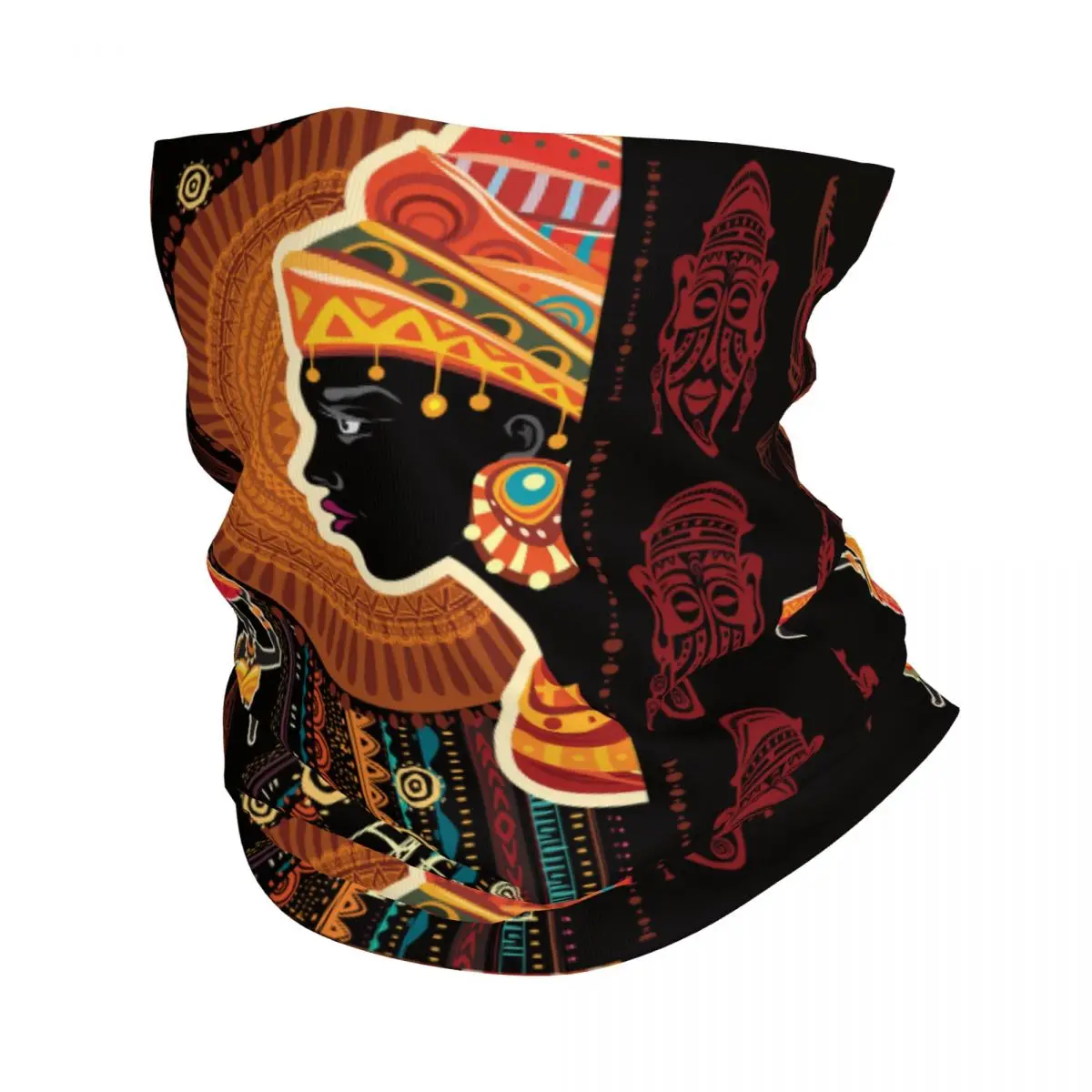 African (4) Headband Neck Warmer Men Ski Running Tube Scarf Medical Nurse Face Bandana Gaiter