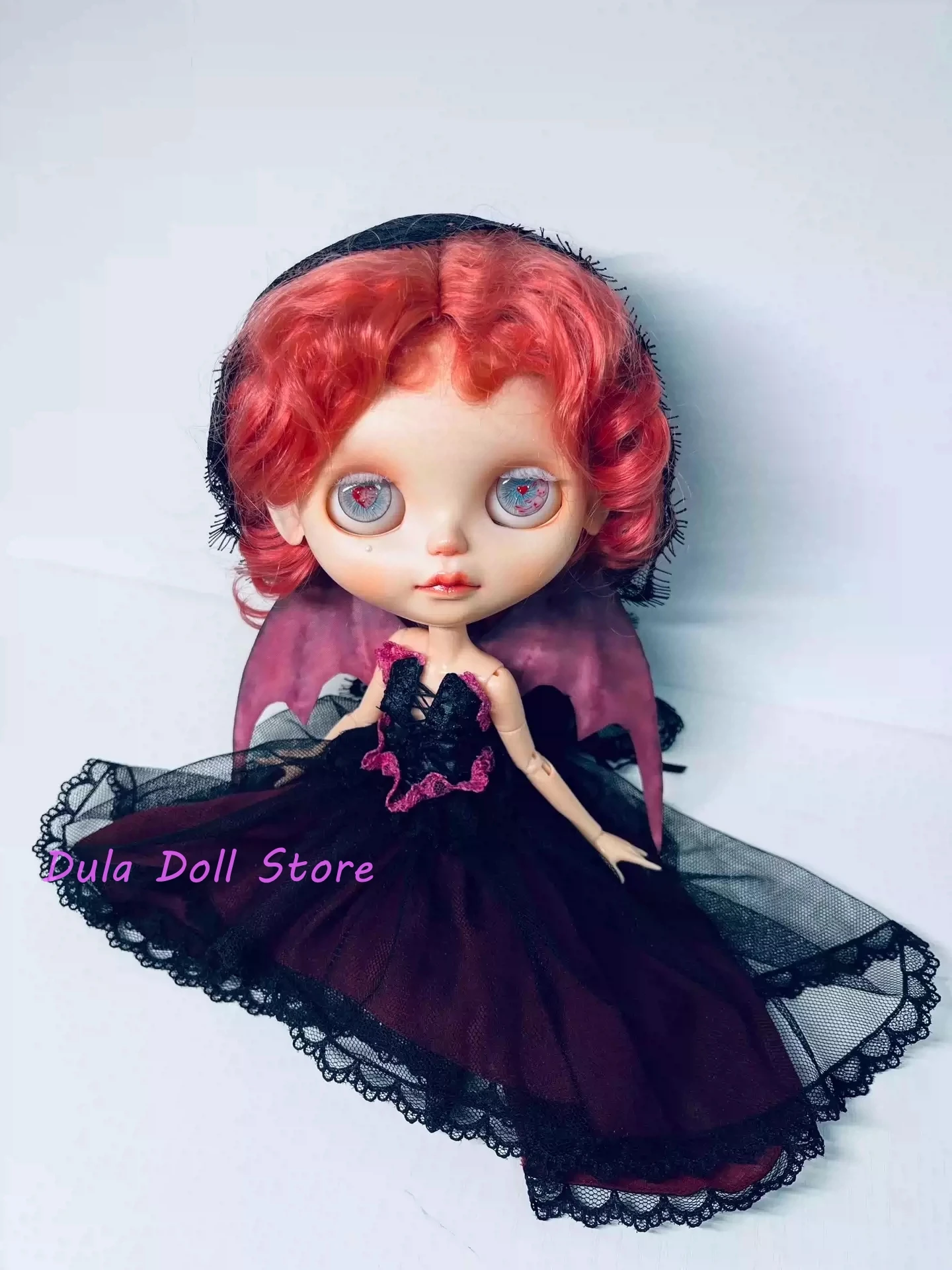 Dula Doll Clothes Dress Little devil skirt Blythe Qbaby ob24 ob22 Azone Licca ICY JerryB 1/6 Bjd Doll