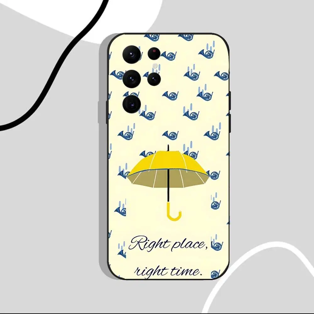 HIMYM Custodia per telefono How I Met Your Mother per Samsung S25, S24 Ultra, S20, S30 plus, S22 Plus, S23, Ultra 5G Custodia nera in silicone