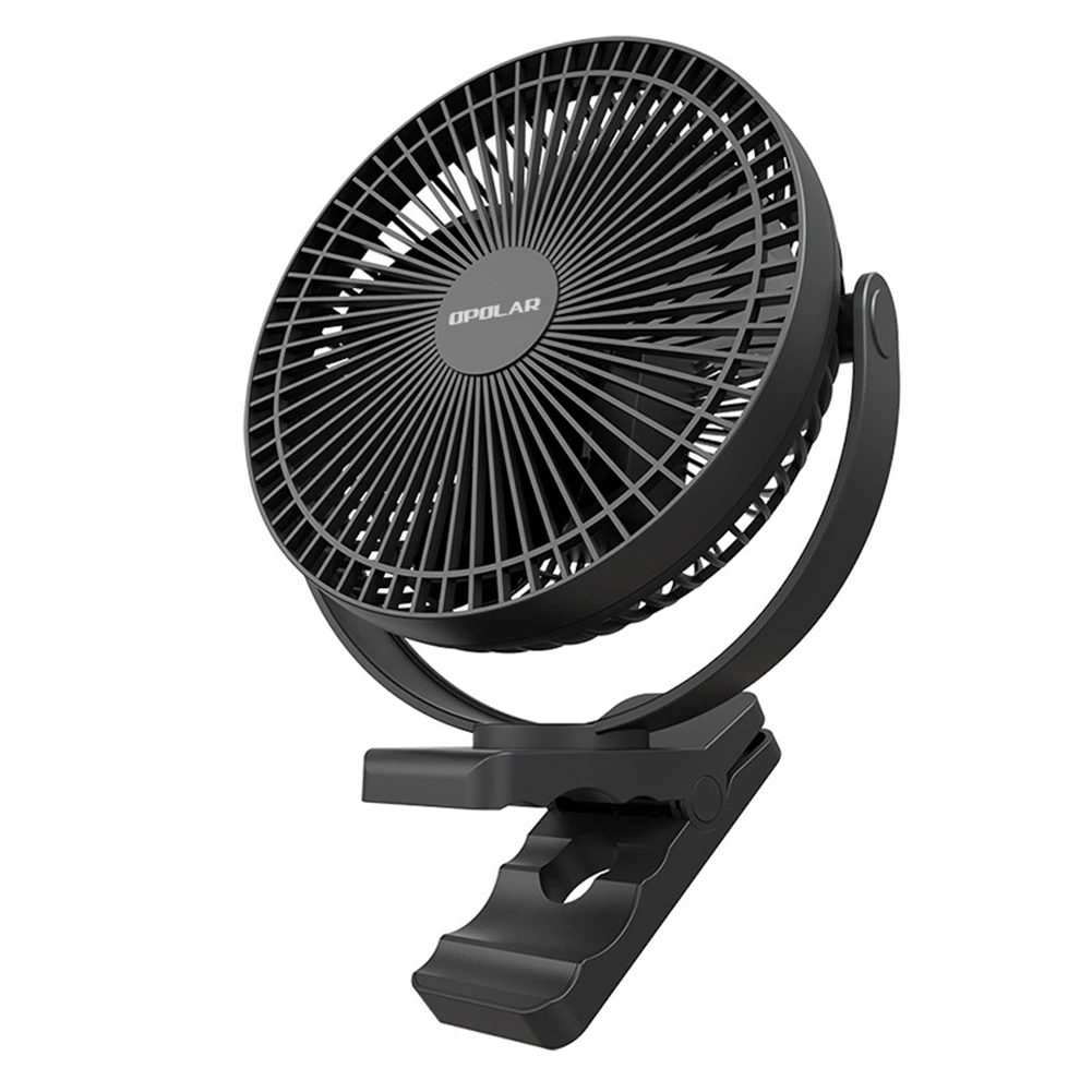 OPOLAR Portable Fan 10000MAh Rechargeable USB Desk Fan Small Mini Quiet Desktop Fan for Office Home Bedroom,Strong Airflow,Black