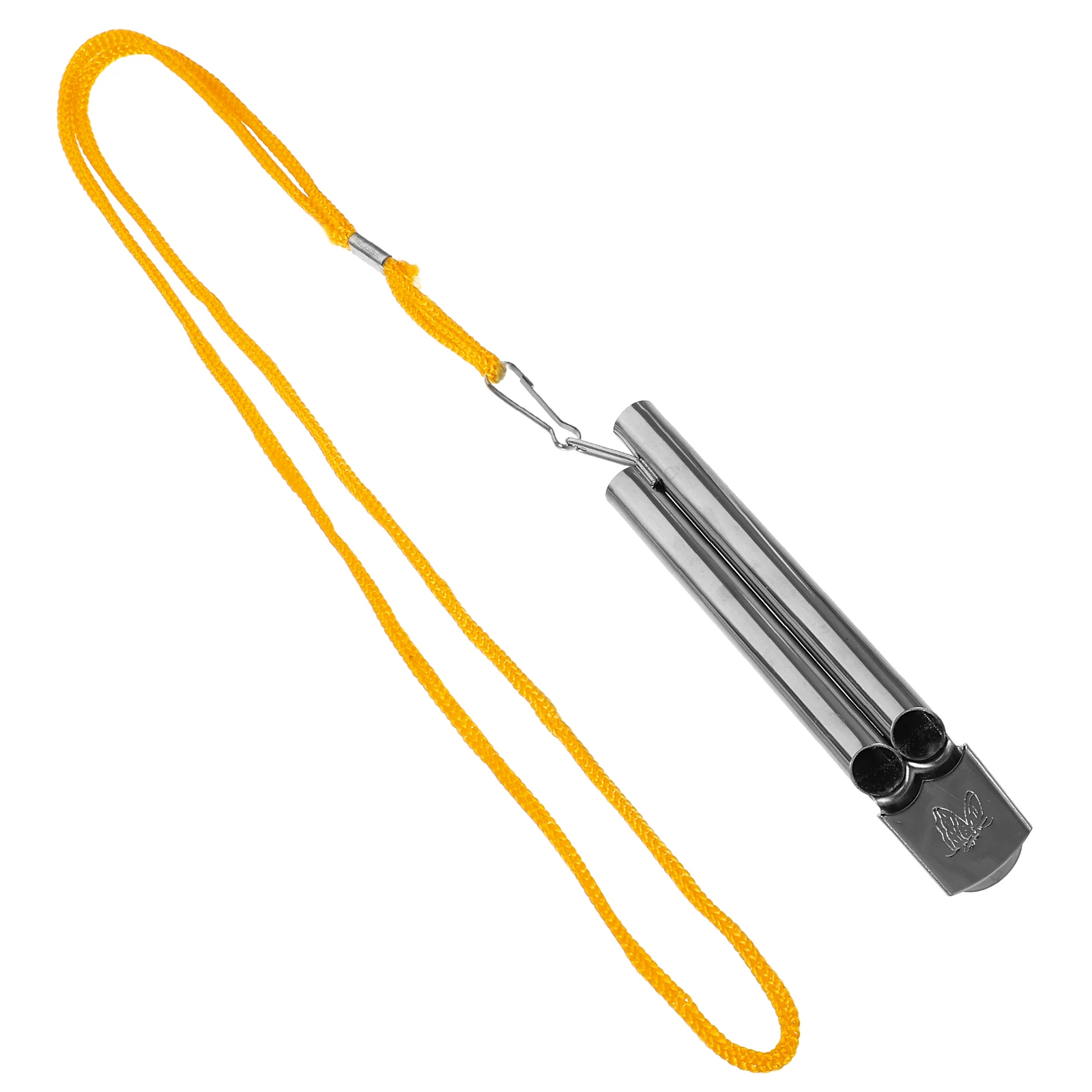 

1Set Loud Double Tone Stainless Steel Whistle Durable Portable Referee Sports Survival Emergency Whistle Teacher Metal Pendant